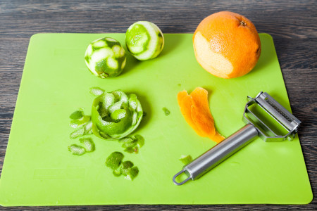 Making a zest for Mexican Lime Soup