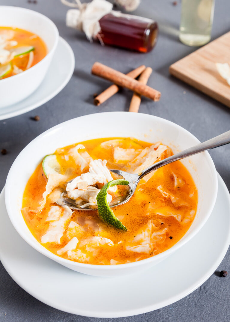 Пошаговый рецепт простого Мексиканского лаймового супа