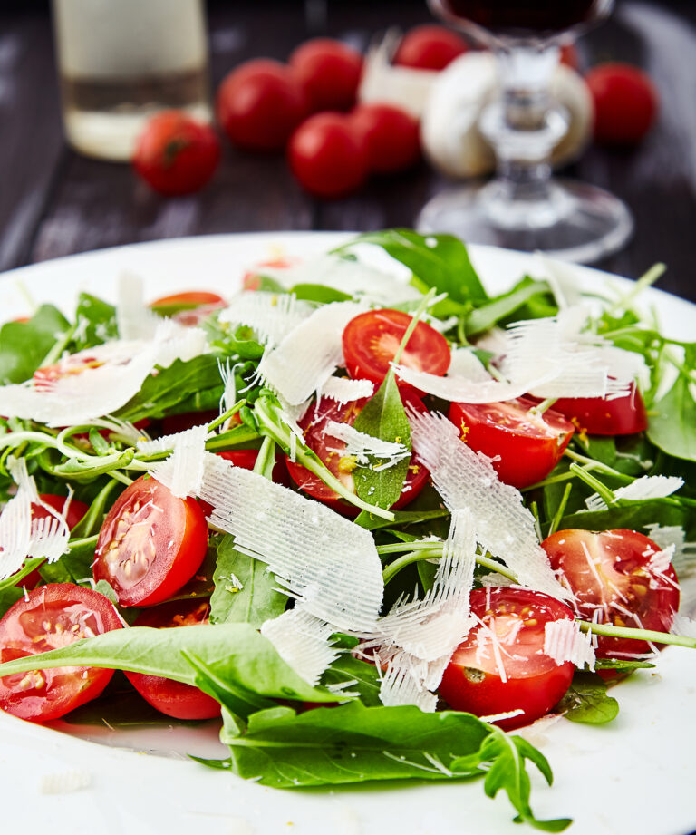 Arugula Salad with Cherry Tomatoes and Parmesan easy to make step-by-step recipe