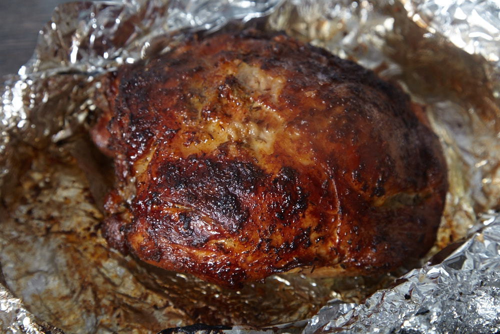Bake the meat until golden crust for cuban roast pork shoulder