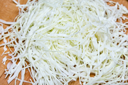 The rest slice at a low angle for cabbage salad coleslaw from jamie oliver