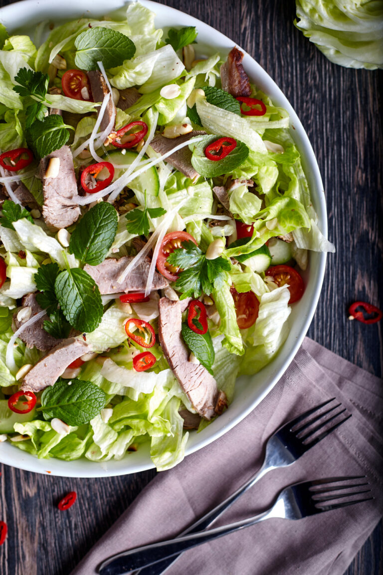 Zesty Thai Salad with Beef easy to make step-by-step recipe