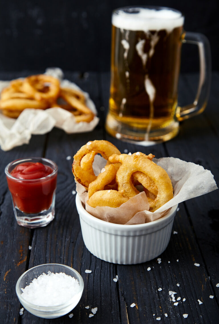 Beer Battered Onion Rings easy to make step-by-step recipe