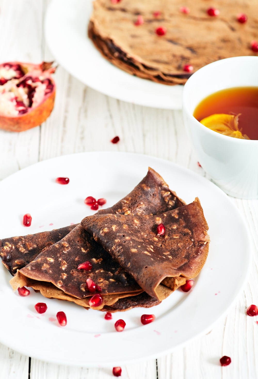 Chocolate Crepes with Oat Flakes Recipe | BayevsKitchen.com
