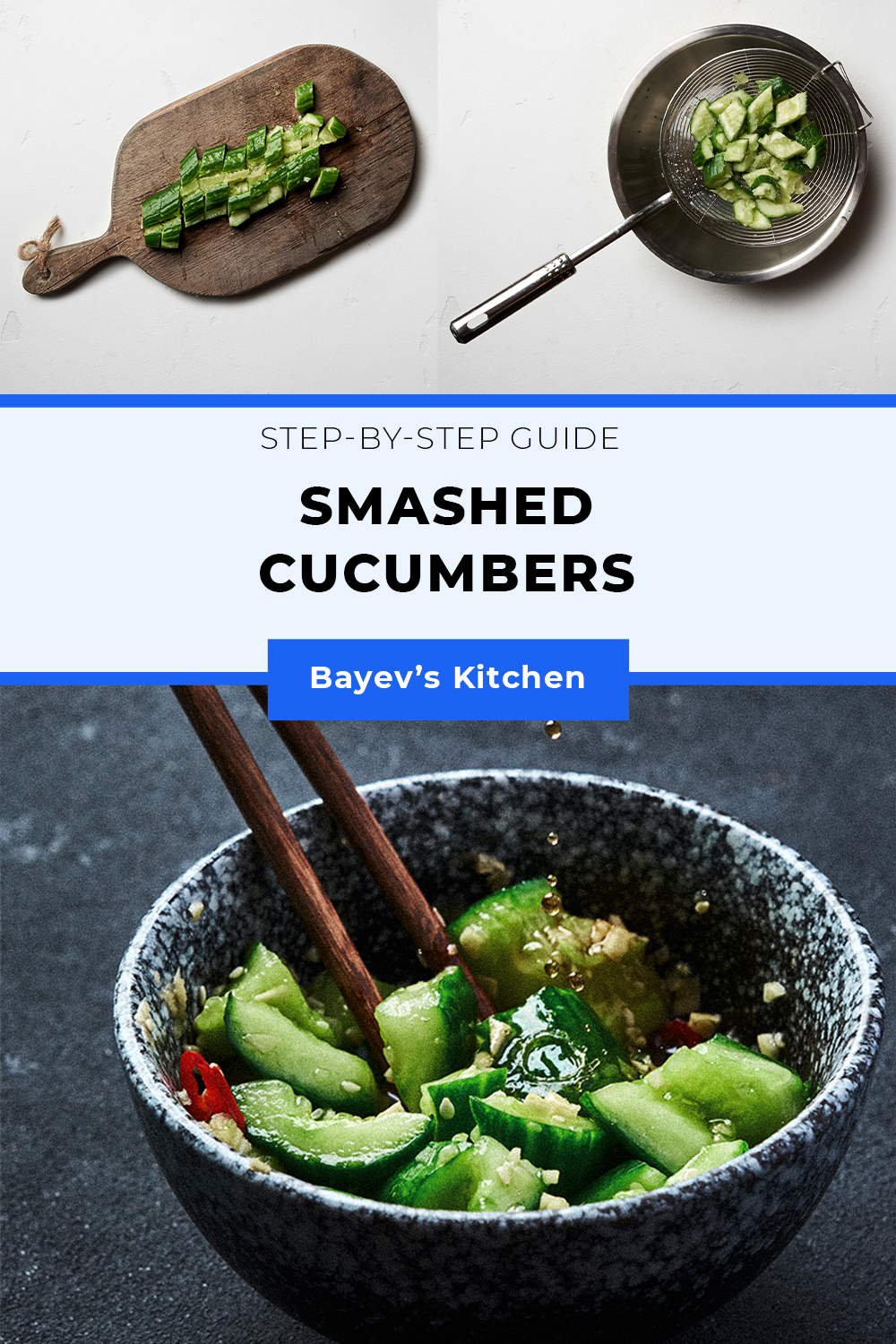 Smashed Cucumbers Step by Step Guide