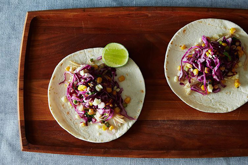 #12 California chicken tacos with corn and red cabbage - Mastercook's recipe - - 23 red cabbage recipe ideas