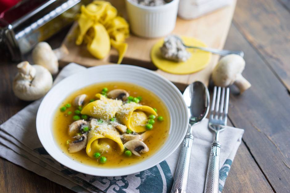 #8 Tortellini with mushrooms and cheese - Andychef's recipe | 10 champignons recipe ideas
