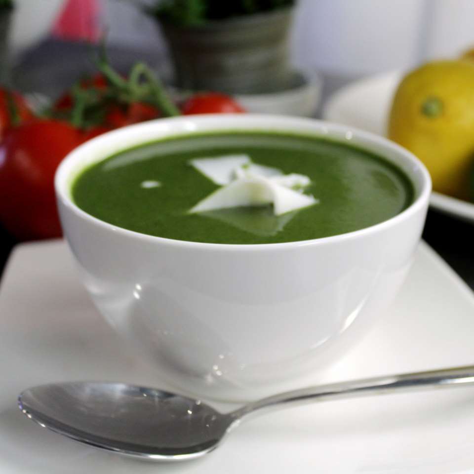 #14  Cream soup with zucchini and spinach Allrecipes's recipe | 30+ zucchini recipe ideas 