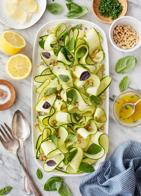 #2 Zucchini salad - Loveandlemons's recipe | 30+ zucchini recipe ideas 