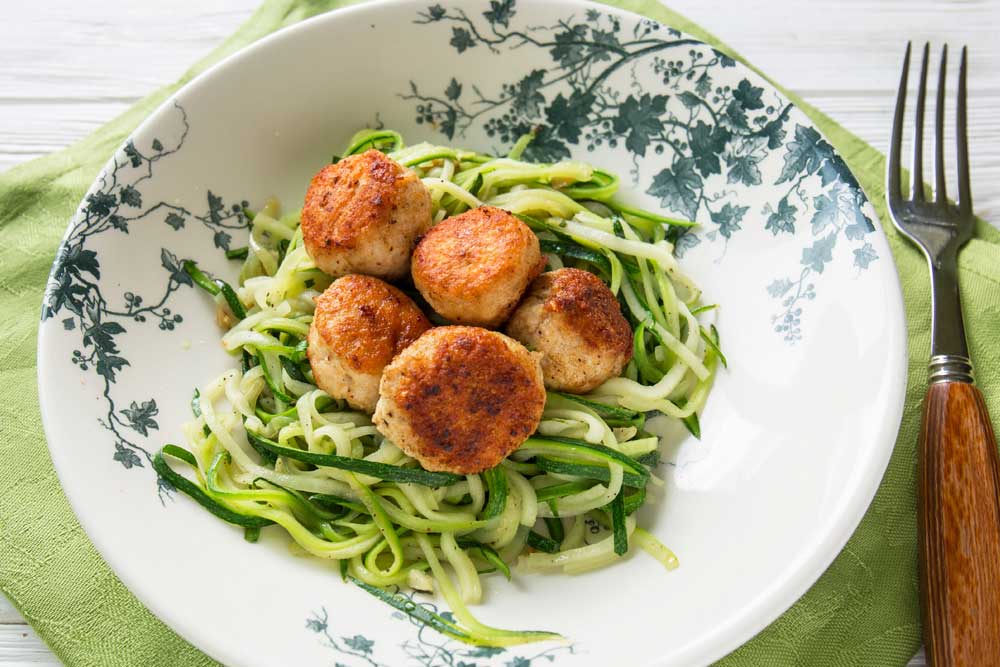 #27  Chicken cutlets with zucchini noodles.  Klopotenko's recipe | 30 chicken fillet recipe ideas