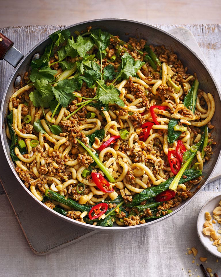 #23 Noodles with pork, black beans and coriander. Deliciousmagazine's recipe | 50 minced meat recipe ideas 