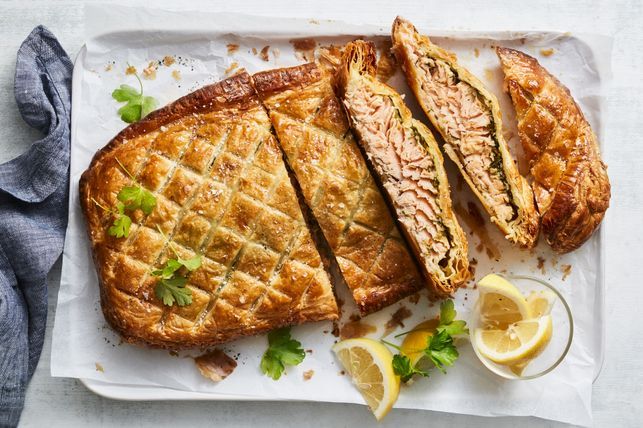 #4 Salmon with garlic and Wellington butter - Taste's recipe | 12 garlic recipe ideas
