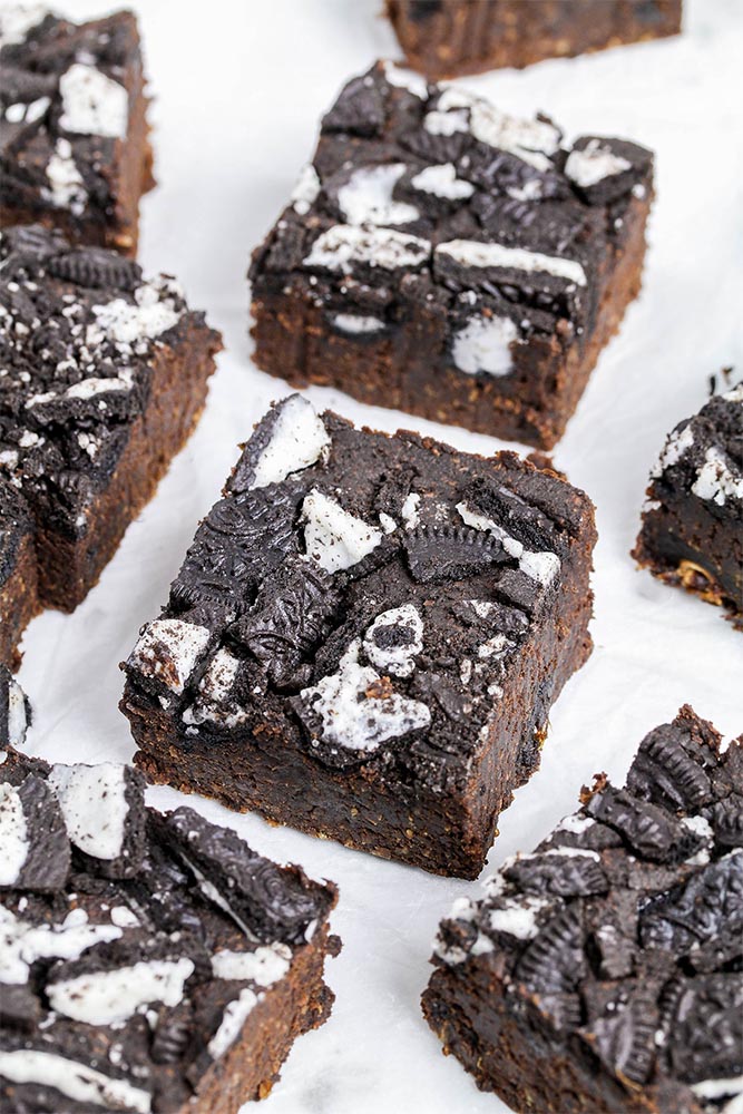 #15 Brownie "Oreo" with chickpeas.