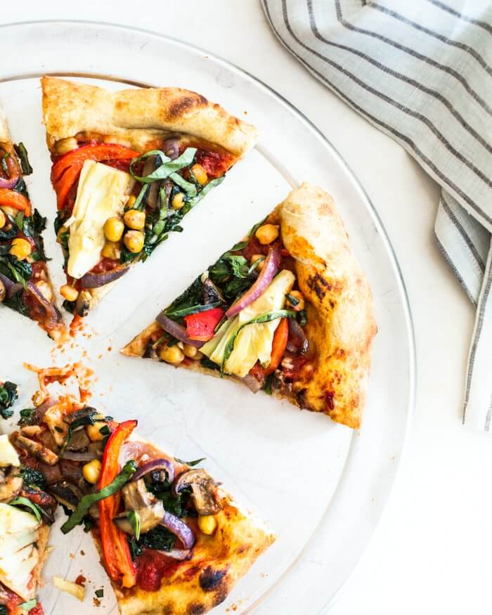 #29 Домашняя вегетерианская пицца с нутом.
