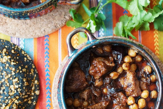 #40 Lamb with chickpeas and prunes.