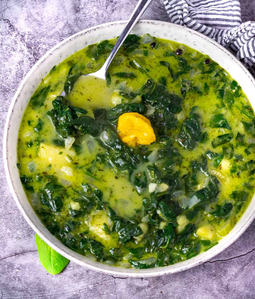 #27 Вегетарианский шпинатный суп