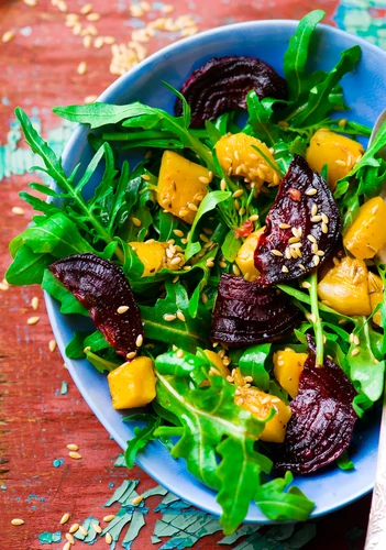 #3 Diet salad with pumpkin and beets.