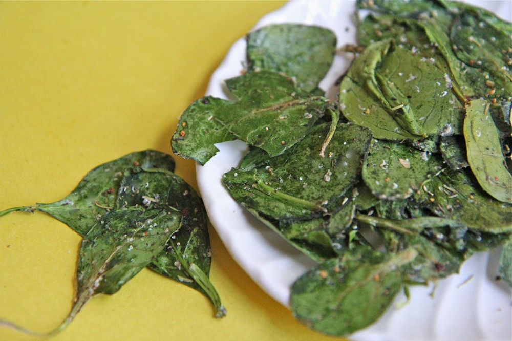 #3 Italian spinach chips baked with herbs