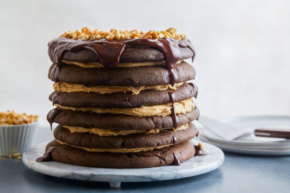 #11  Гигантский шоколадно-ореховый торт-печенье