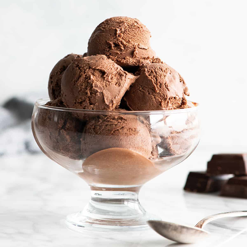#14 Homemade cocoa ice cream