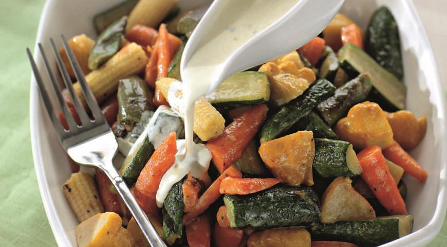 #29 Глазированные овощи в сливочном соусе