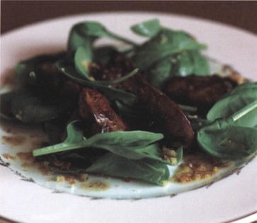#5 Spinach and chicken liver salad