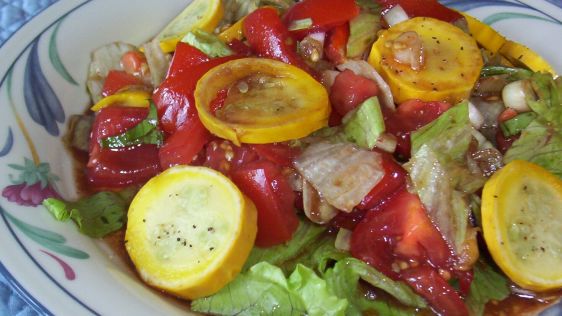 #8 Salad with patissons and tomatoes