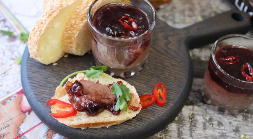 #9 Chicken liver pate with spicy jam
