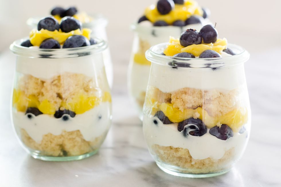 #1  Lemon and blueberry trifle