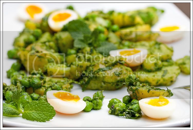 #23 Картофельный салат с перепелиными яйцами