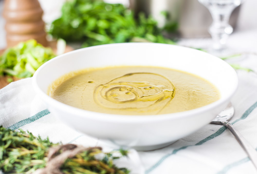 #23 Вегетарианский суп из лука порея и картофеля