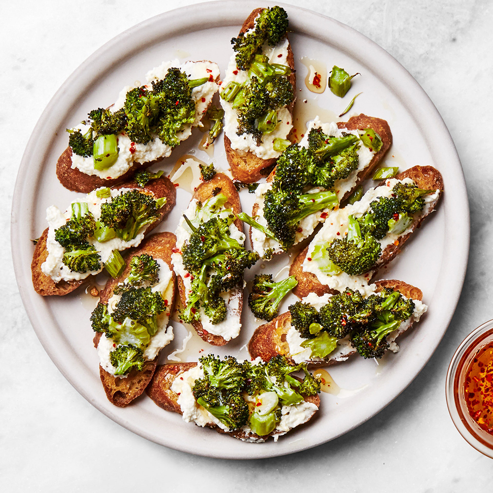 #26  Broccoli, garlic and ricotta toast with honey