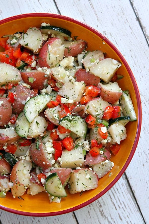 #29 Potato salad with stuffed potatoes and feta