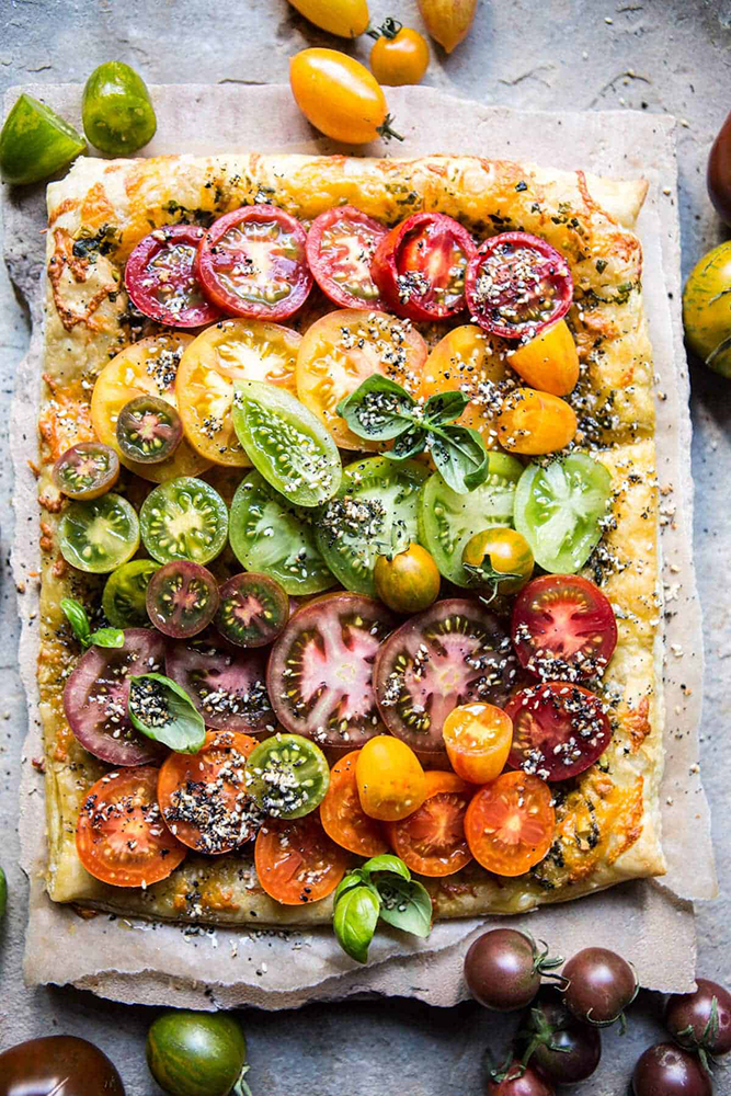 #29 Tomato tart with cheddar cheese and spices