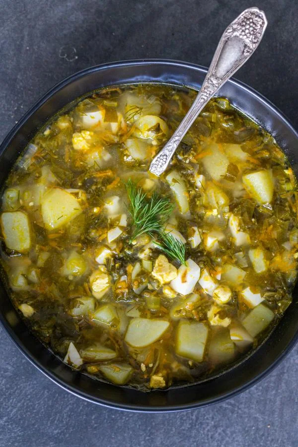 #36 Quick sorrel soup (Sorrel Borscht)