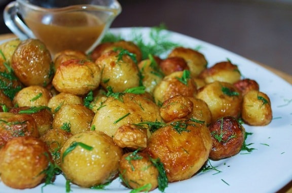 #5  Fried young potatoes with dill