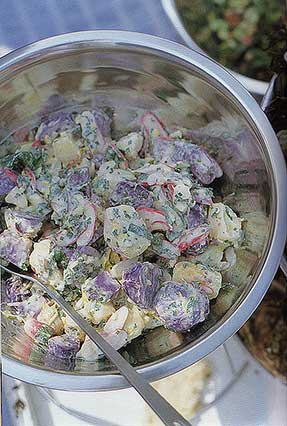 #5 Фиолетовый картофельный салат