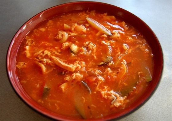 #58 Tomato seafood soup