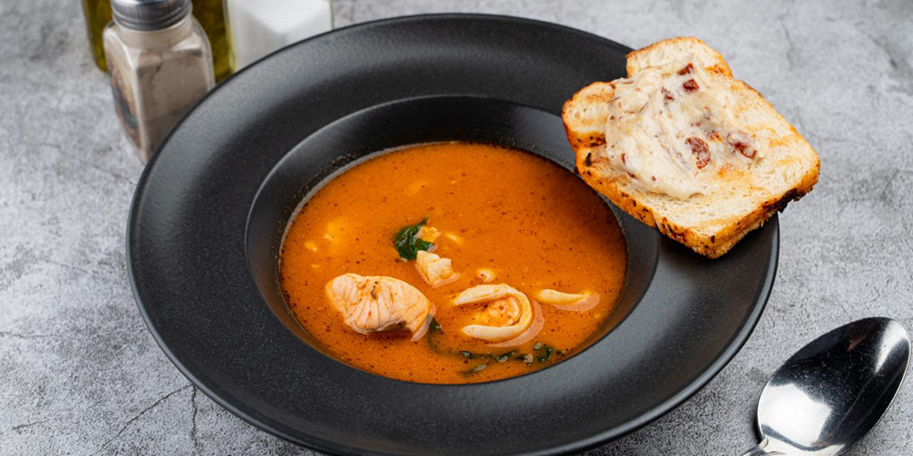 #59 Испанский суп с морепродуктами