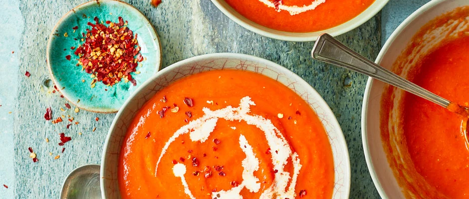 #60 Red pepper puree soup