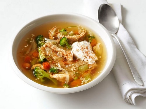 #64. Soup with grilled chicken and quinoa
