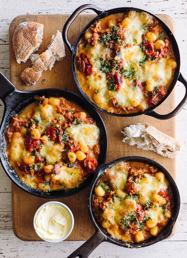 #10. Baked gnocchi with chicken Bolognese