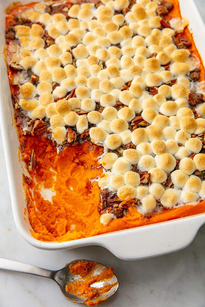 #10 Sweet potato casserole with marshmallows