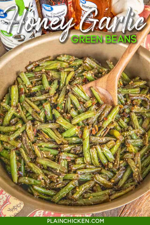 #9 Green beans with honey and garlic