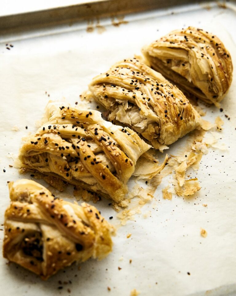 Braided chicken bread with mushrooms step by step recipe with photo