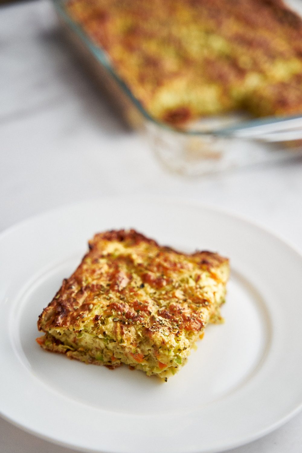 Oven Baked Zucchini Pie with cheese in 15 minutes