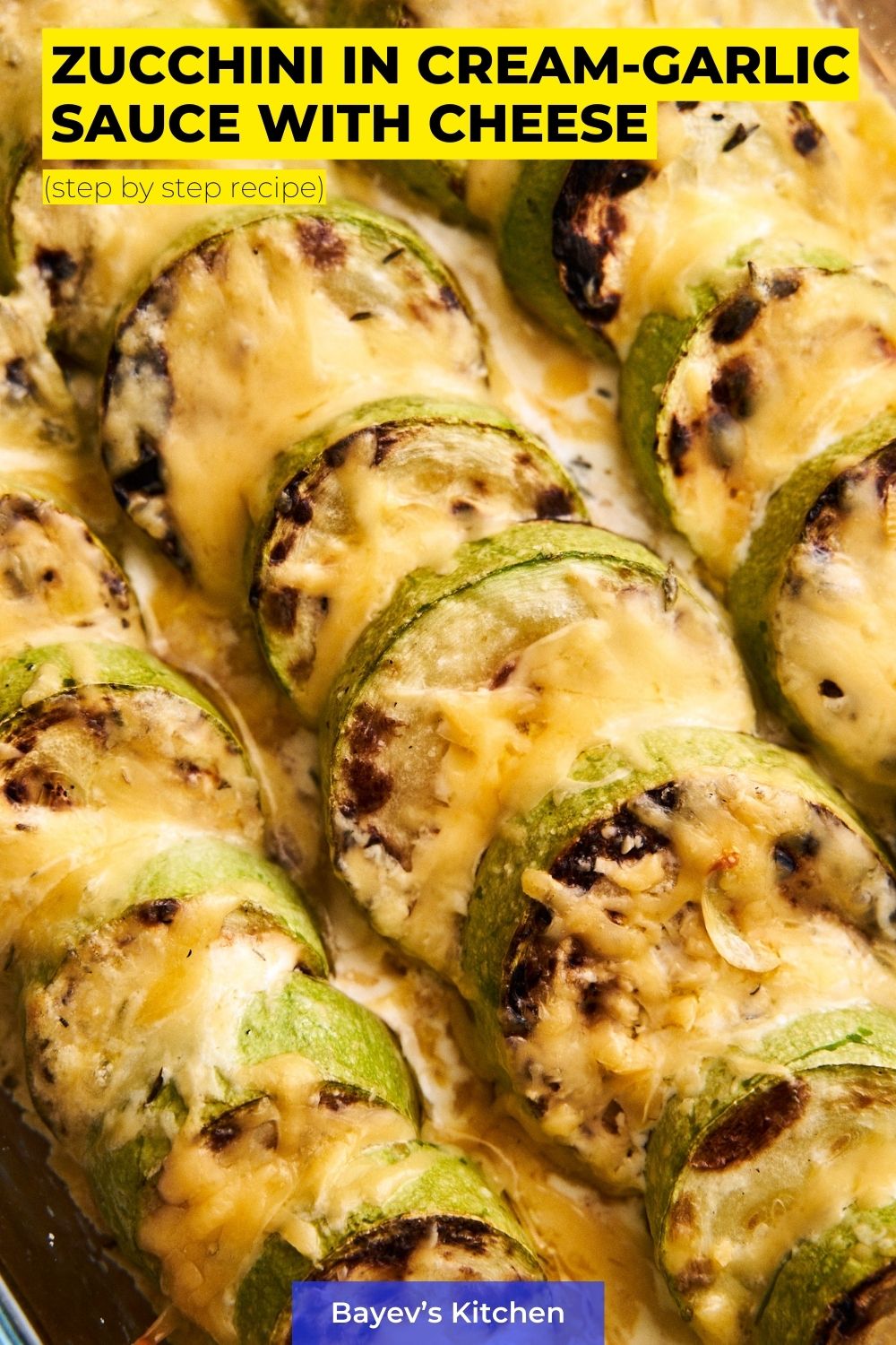 More often than not, zucchini recipes are quick, easy and budget-friendly. Zucchini in cream sauce is no exception. Yes, the cost of heavy cream can bite a bit. But it is worth it, but to save and take less fat - I do not recommend it, they will separate in the process of baking and the sauce will be ruined.
Thanks to its neutral flavor, zucchini reveals new notes every time, depending on the ingredients used and variations in preparation. We will use a win-win combination of zucchini and garlic. Cream and cheese will give sweetness and saltiness, respectively, and thyme will add interesting accents to the flavor.