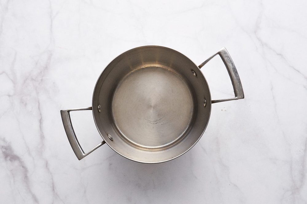 Take a saucepan to make the soup preparations