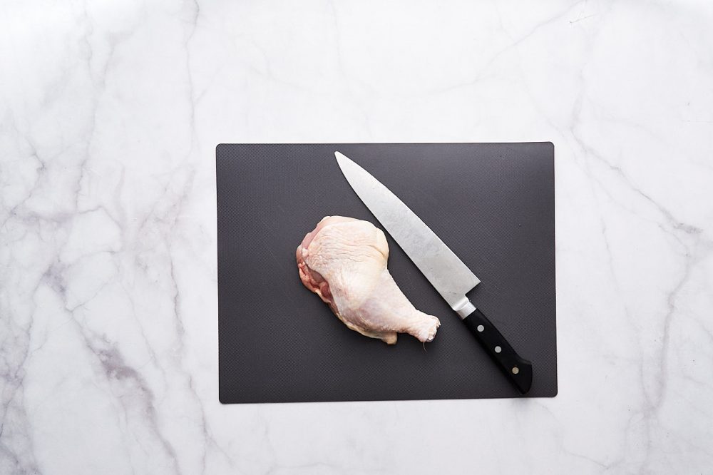 Chicken meat on a cutting board