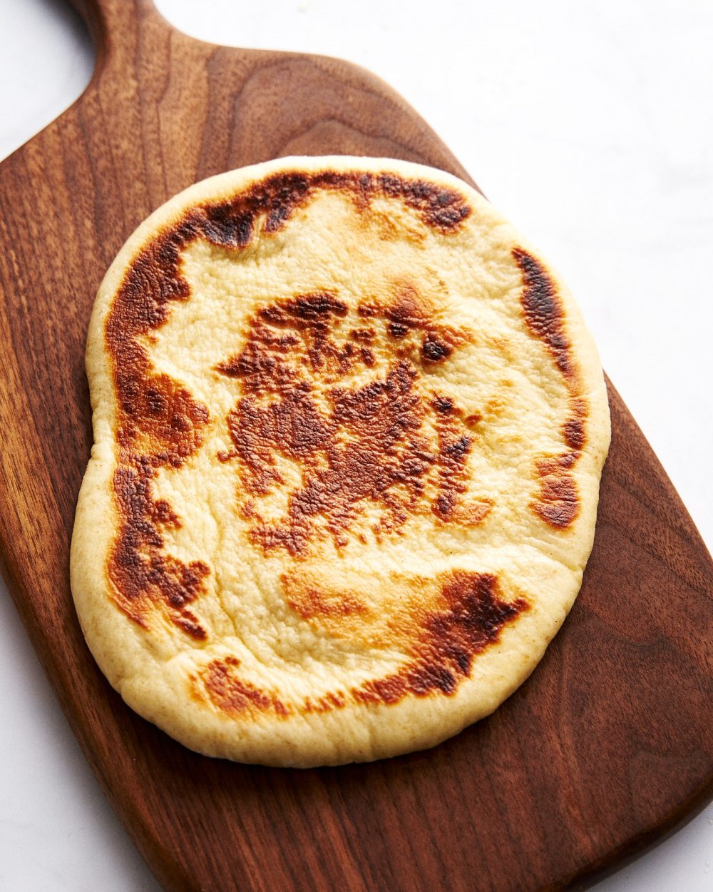 Bazlama - Soft Turkish tortillas with a "pocket" in the pan step by step recipe with photo